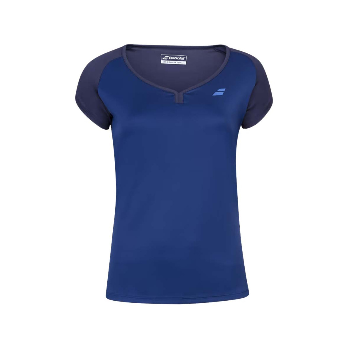 T-Shirt Babolat Play Cap Junior Navy Blu / Corail