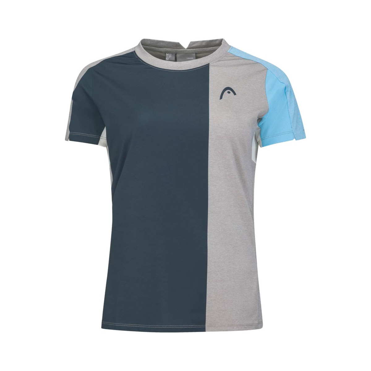 T-Shirt Head Padel Tech Donna Grigio / Blu