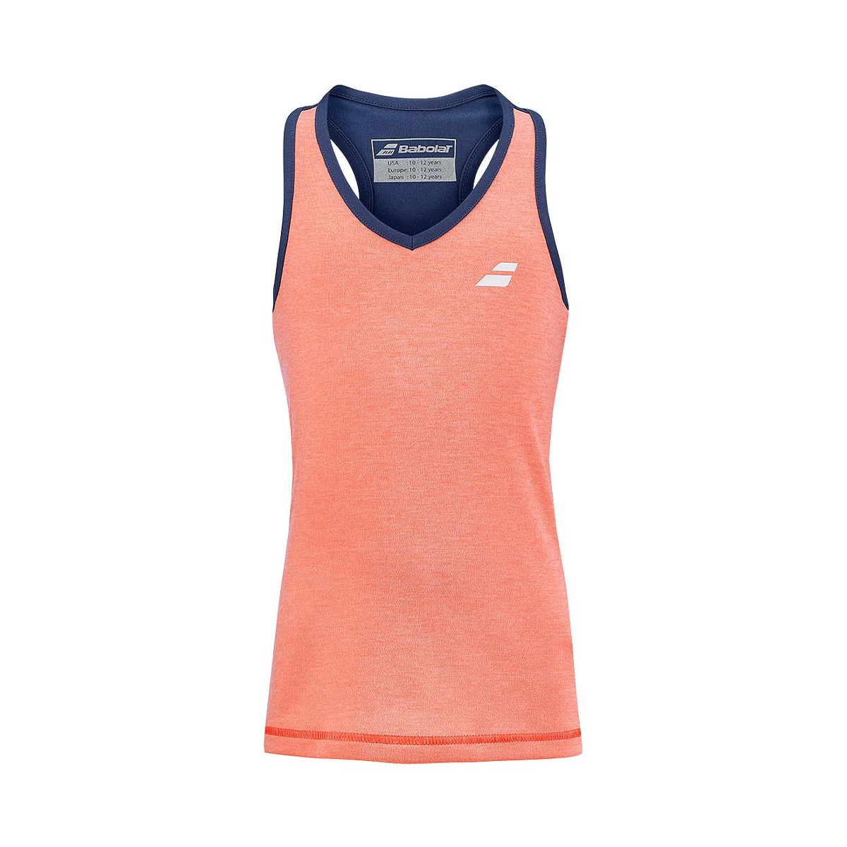 T-Shirt Babolat Play Cap Junior Navy Blu / Corail
