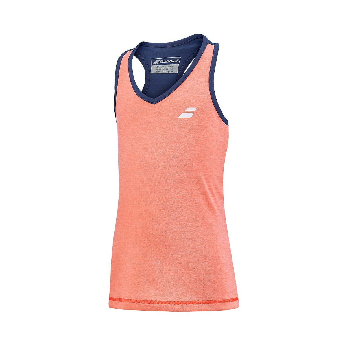 T-Shirt Babolat Play Cap Junior Navy Blu / Corail