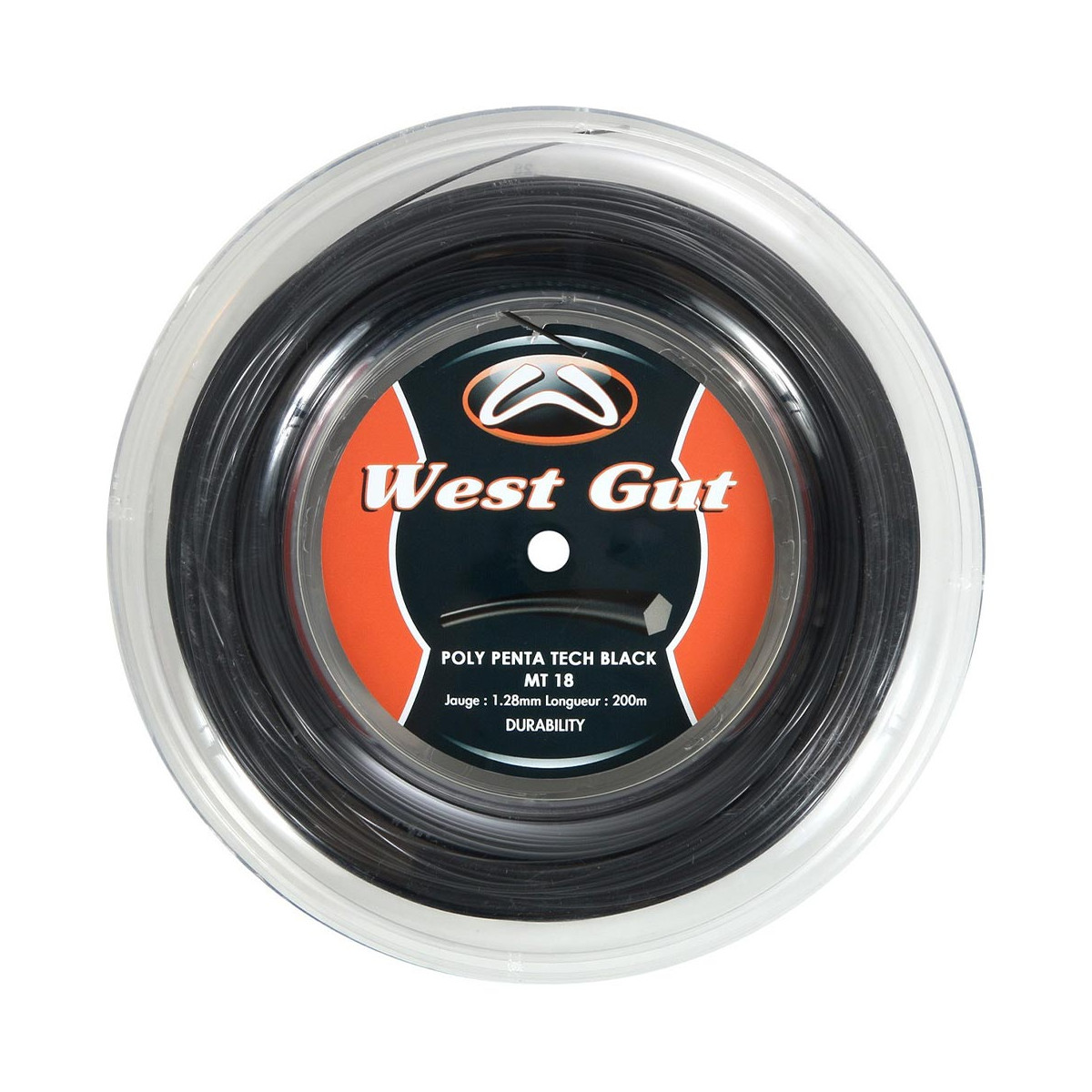 Corda West Gut Hexa Spin Black MT20 200m