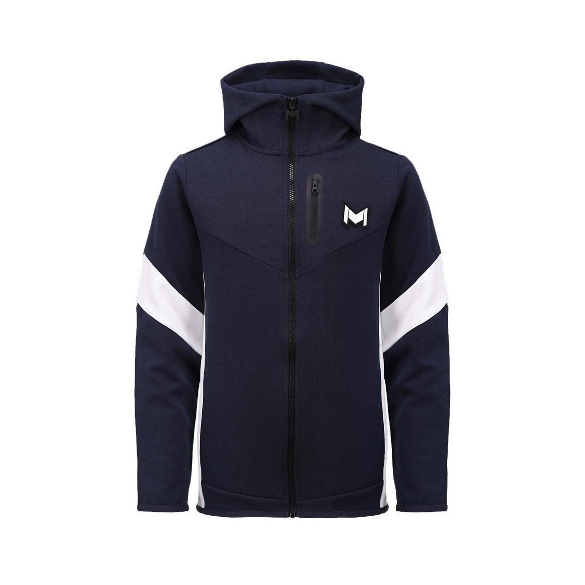 Giacca blu scuro con capucchio di Mouratoglou