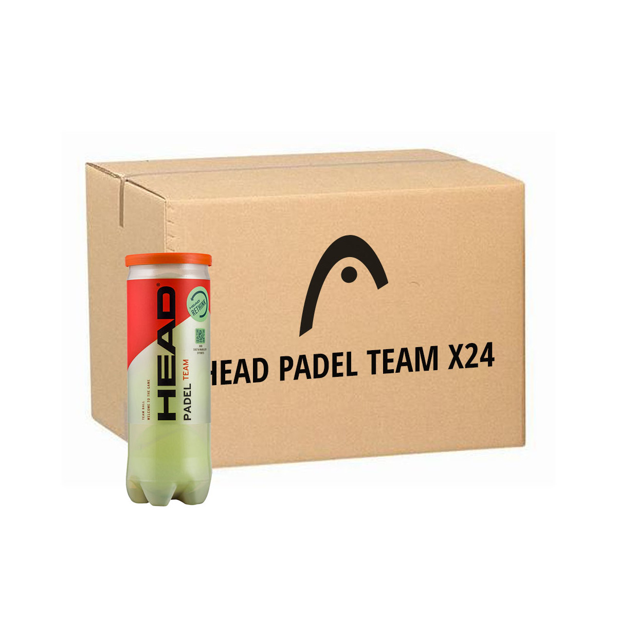 Cartone 24 tubi da 3 palline Head Padel