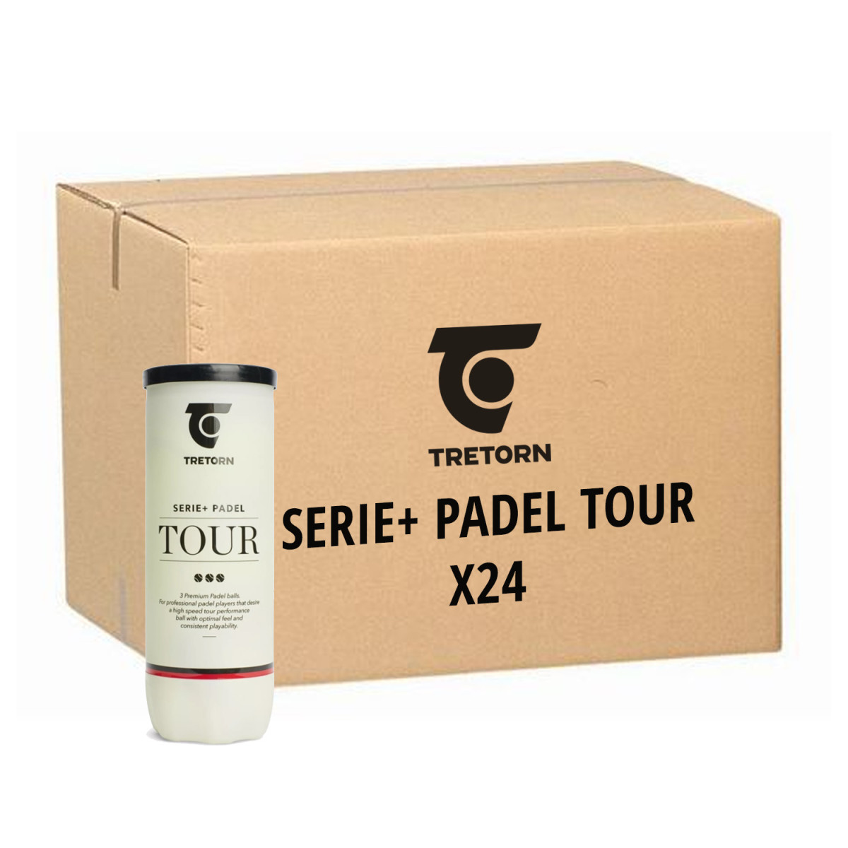 Tubo da 3 palline Tretorn Serie+ Padel Tour