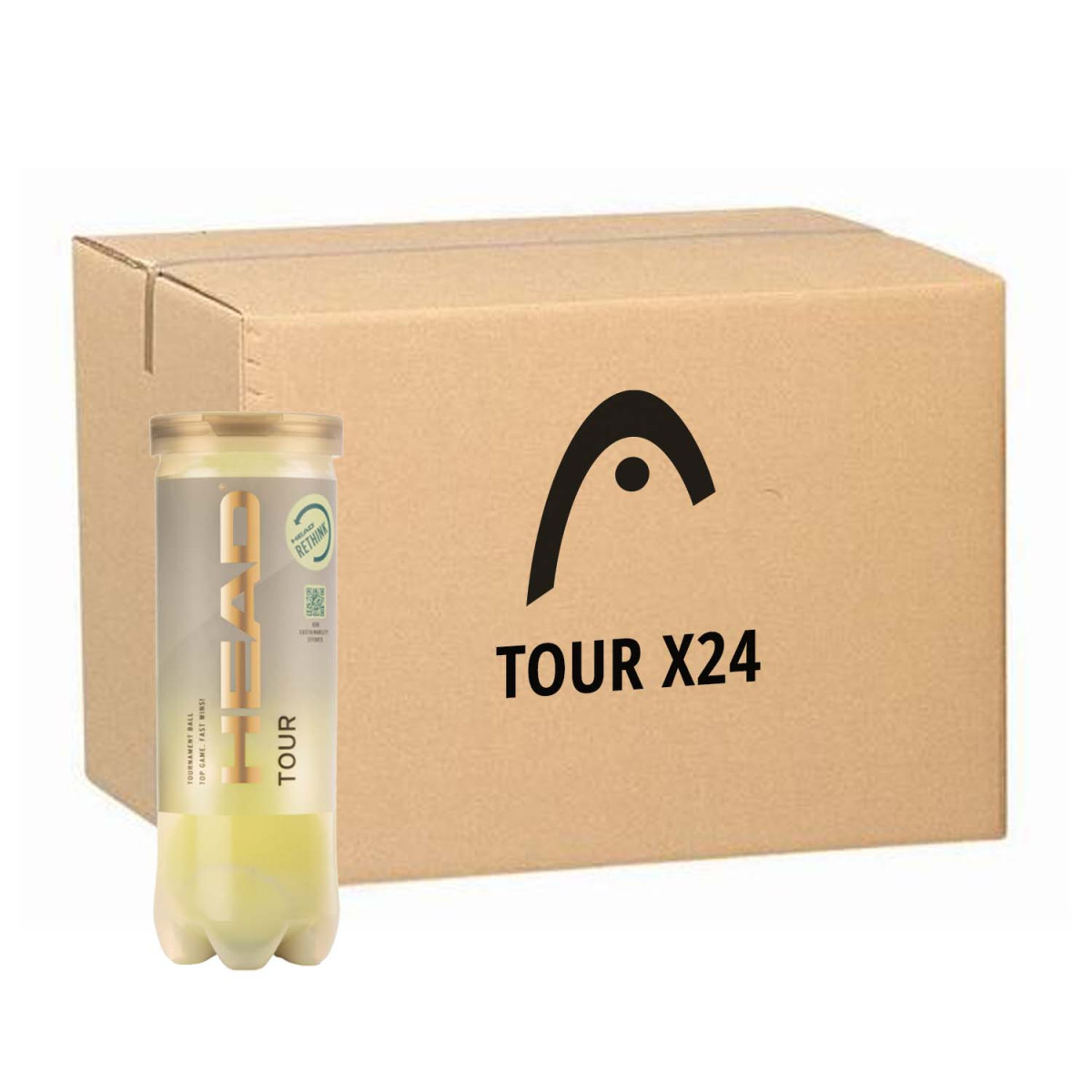 Cartone 24 tubi da 3 palline Head Tour