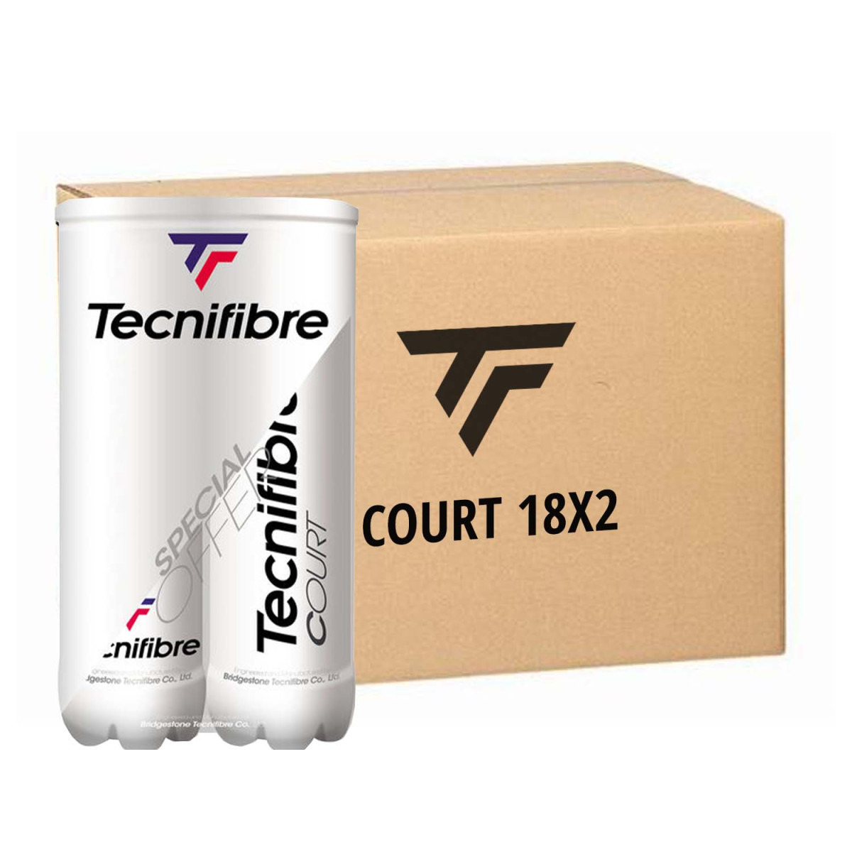 Bipack Tecnifibre Court (2 tubo da 4 palline)
