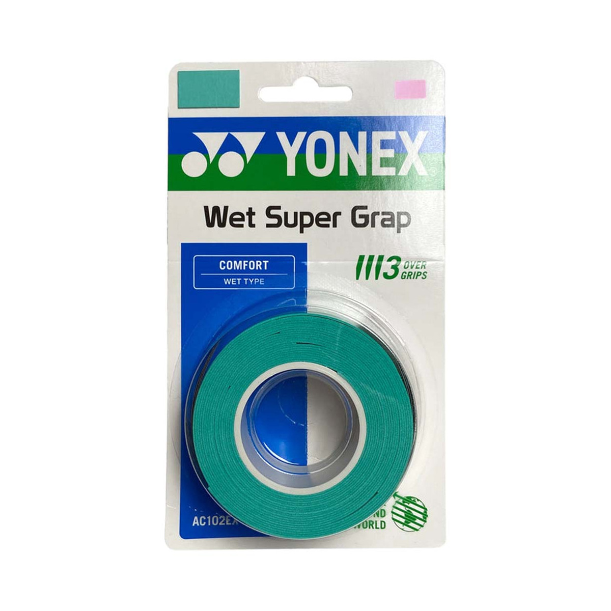Overgrips Yonex Wet Super Grap Turchese x 3