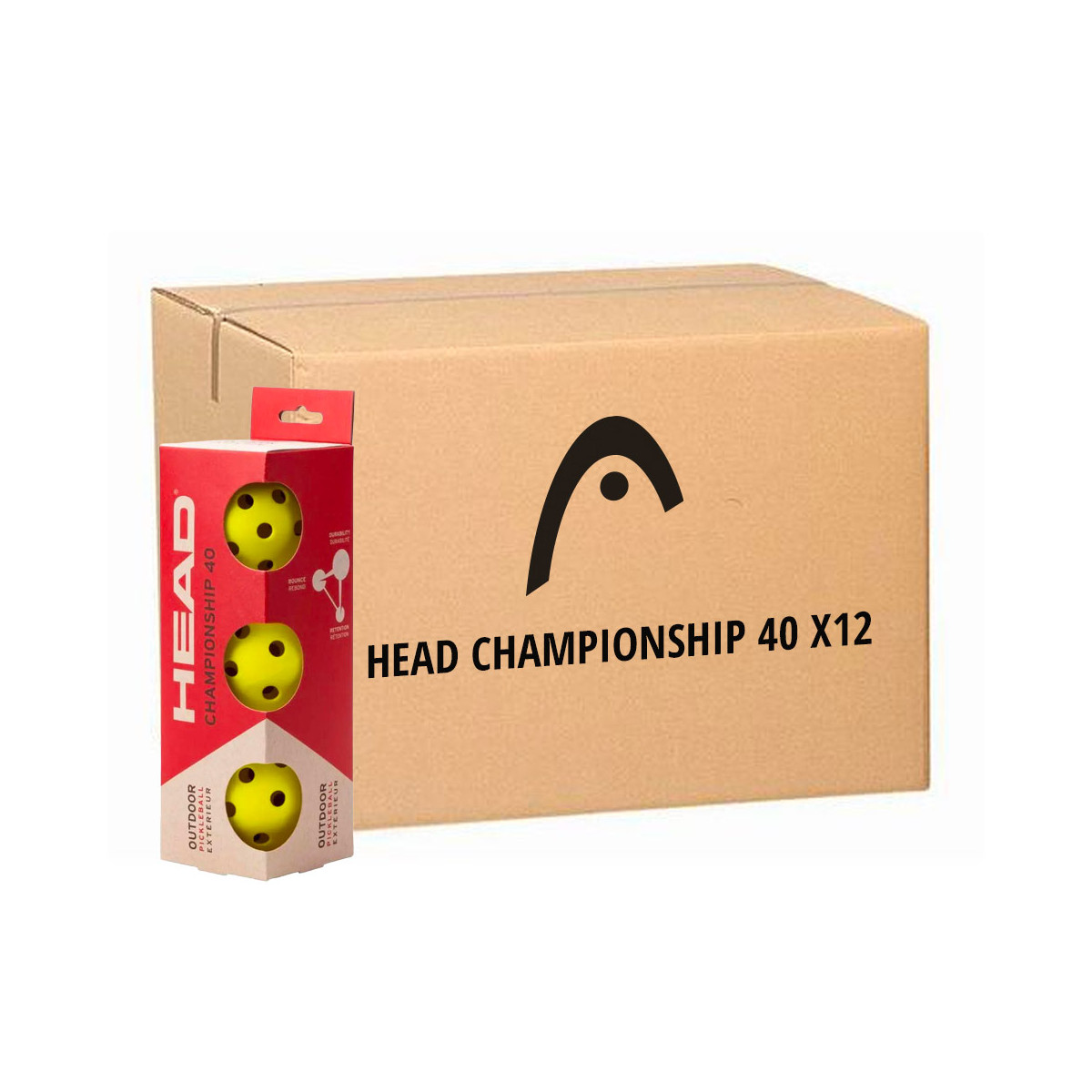 12 Scatole di 3 Palline Pickleball Head Championship 40