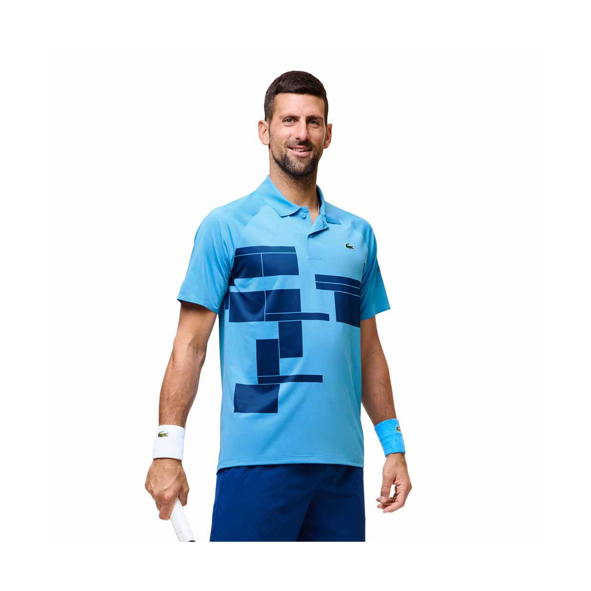 Polo Lacoste Tennis Novak Djokovic Player Blu