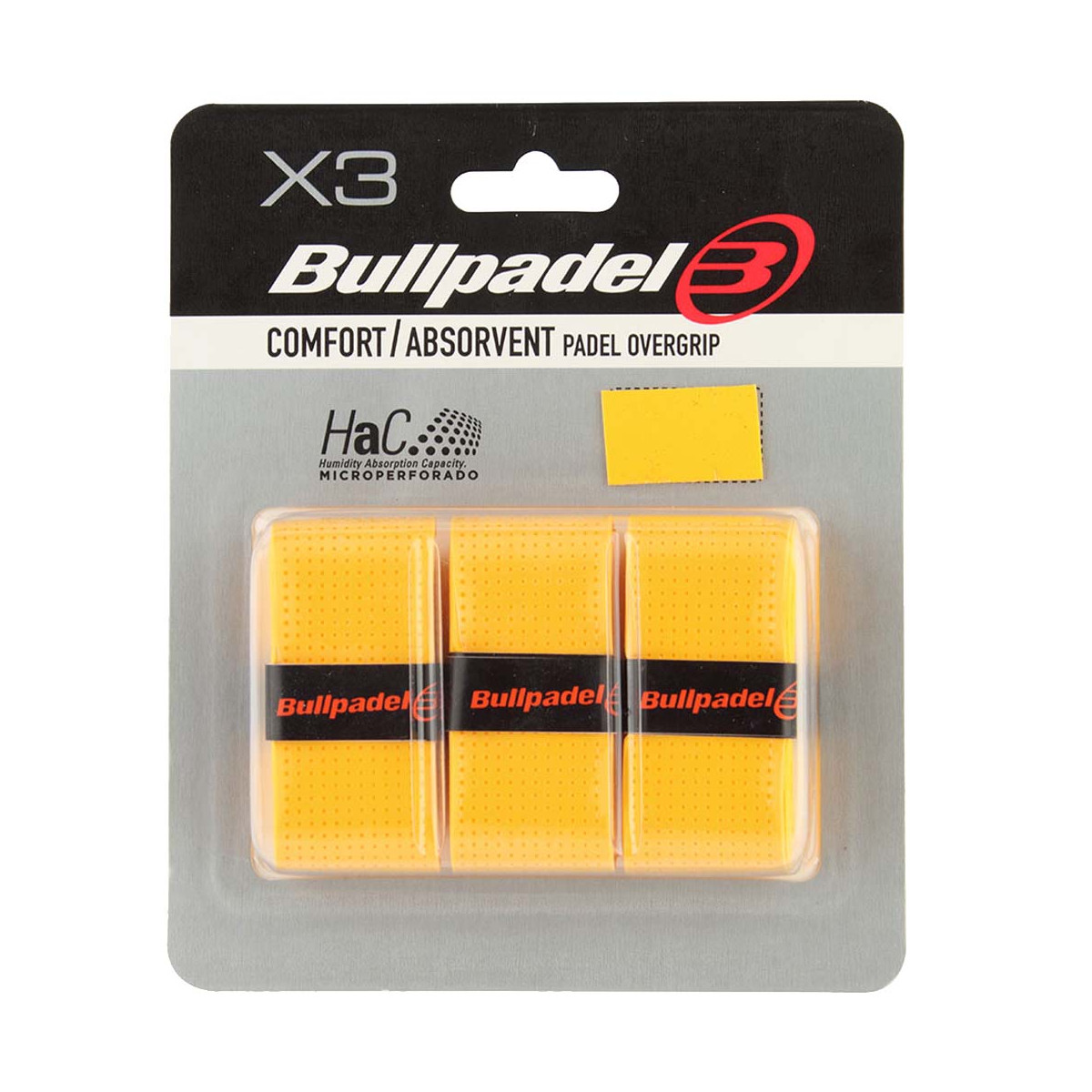 Overgrips Bullpadel Sensogrip Microperforated Arancione x 3