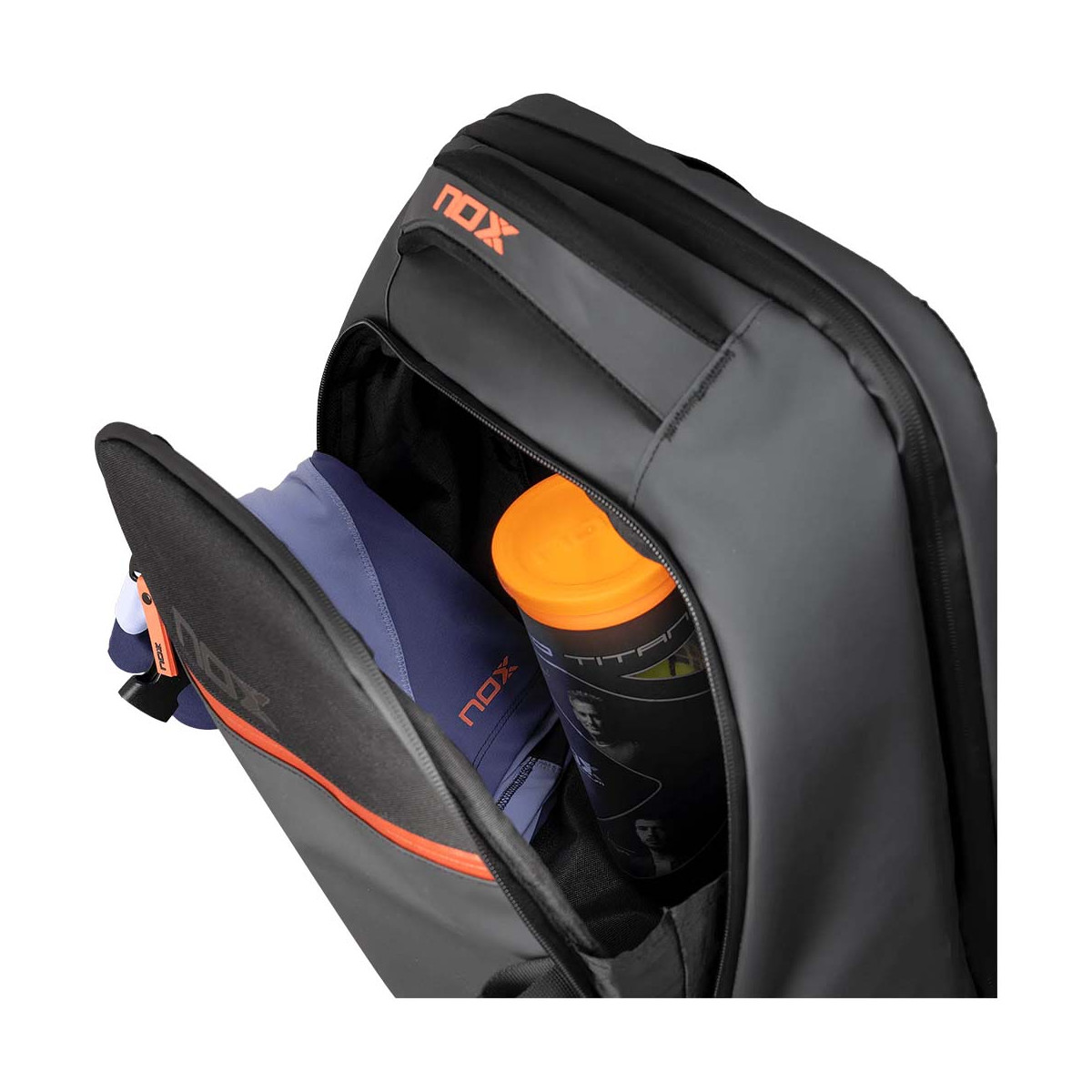 Zaino Nox Luxury Open Series Nero / Rosso