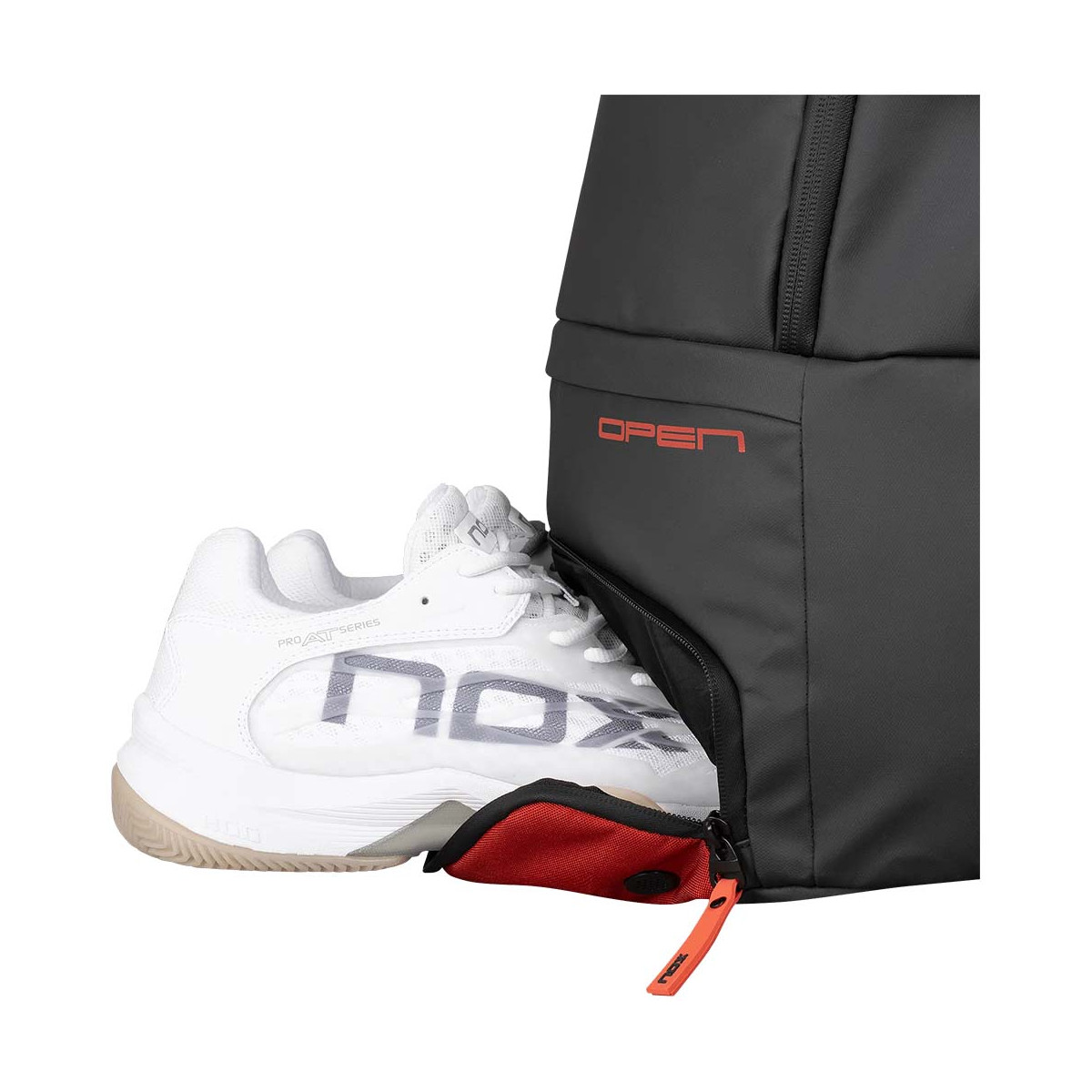 Zaino Nox Luxury Open Series Nero / Rosso