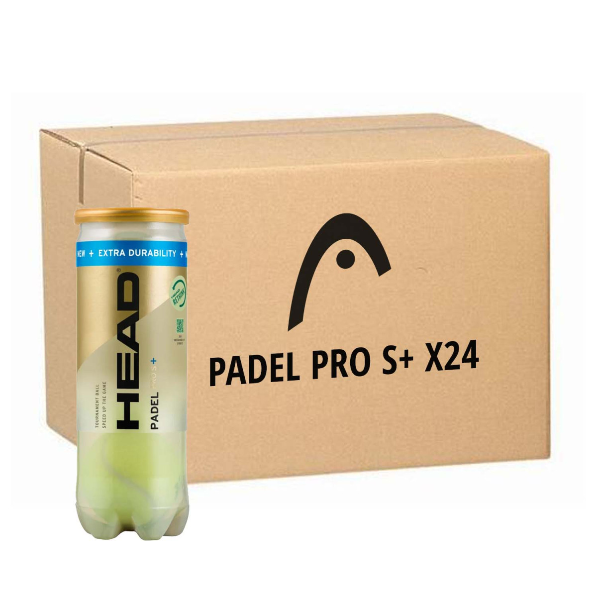 Tubo da 3 palline Head Padel Pro S+