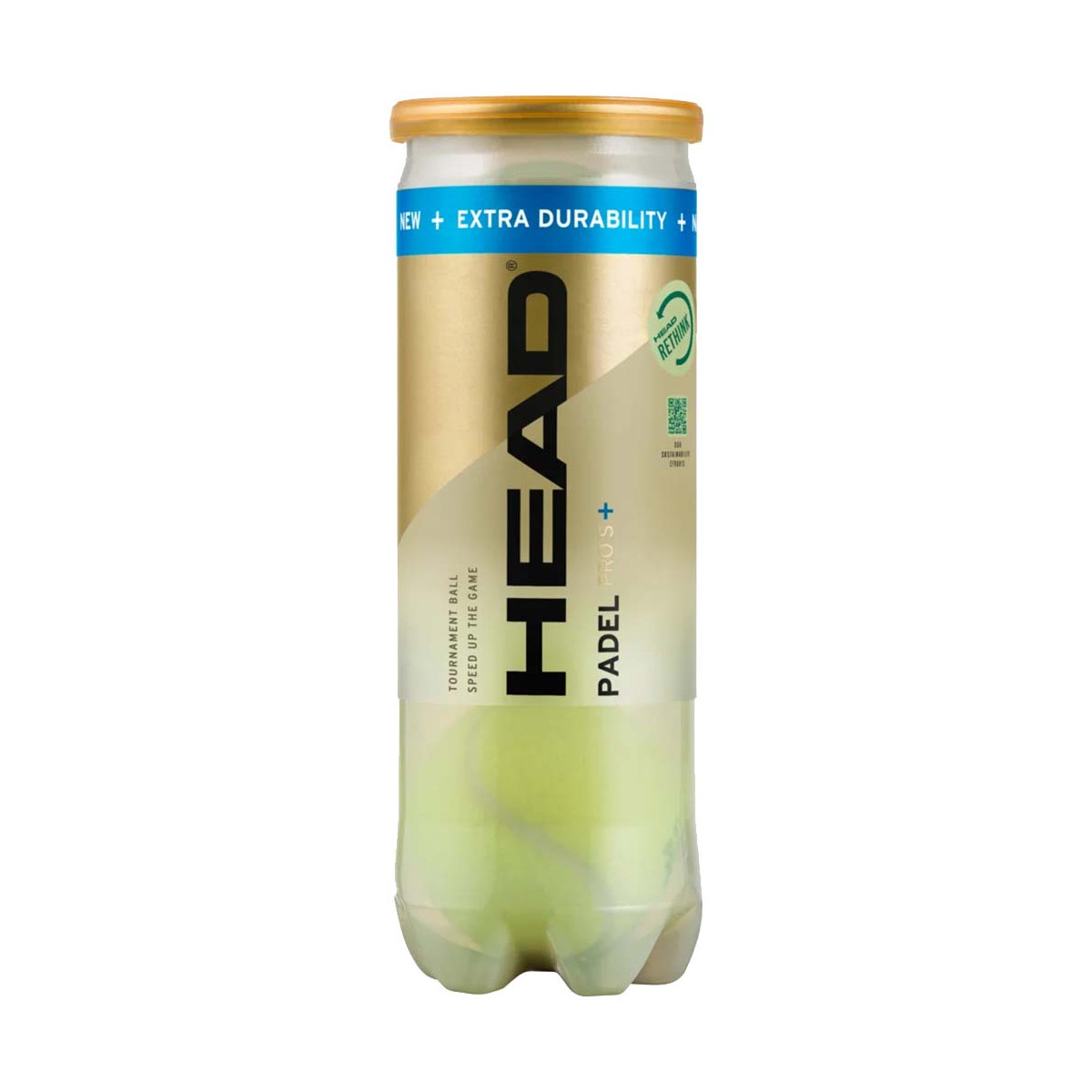 Tubo da 3 palline Head Padel Pro S+