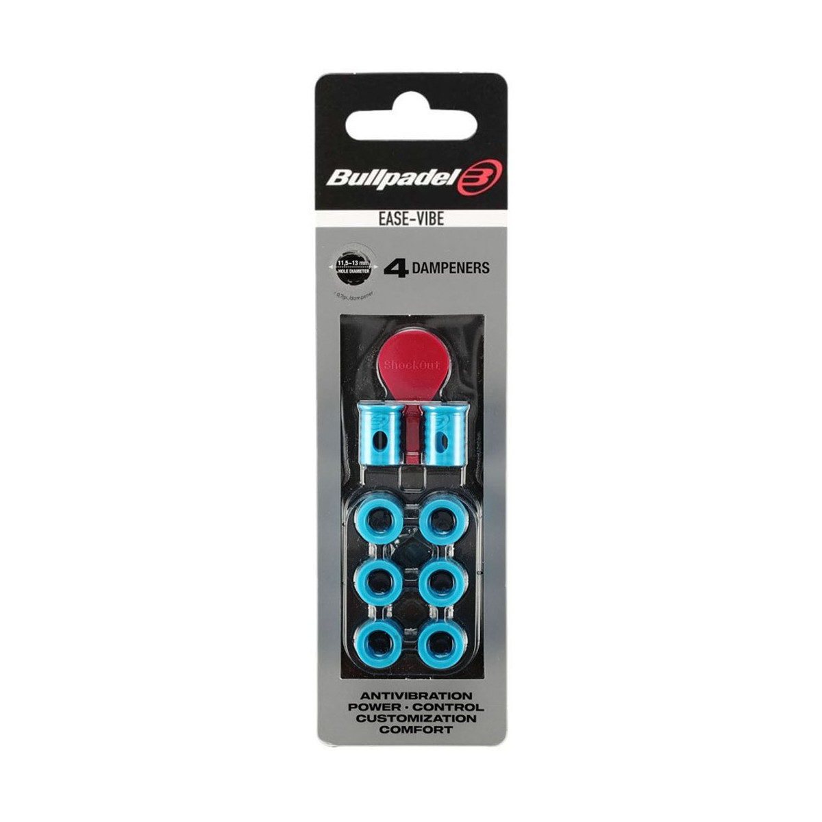 Antivibrazioni Bullpadel Ease Vibe x4 Nero