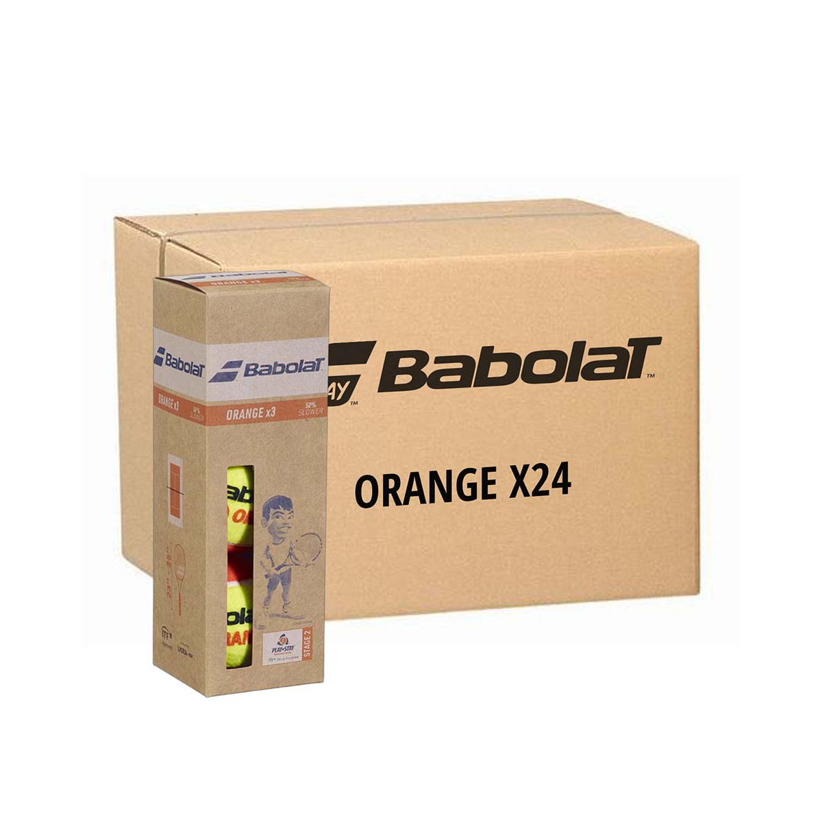copy ofTubo da 3 Palline Babolat Orange