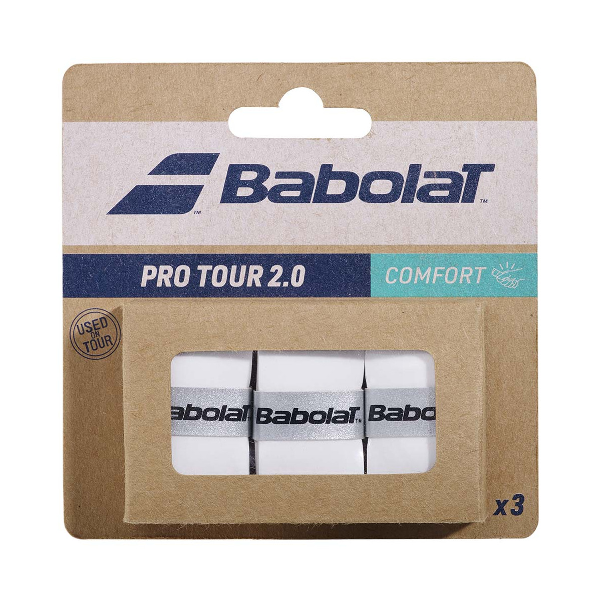 Overgrips Babolat Pro Tour 2.0 Bianco x3