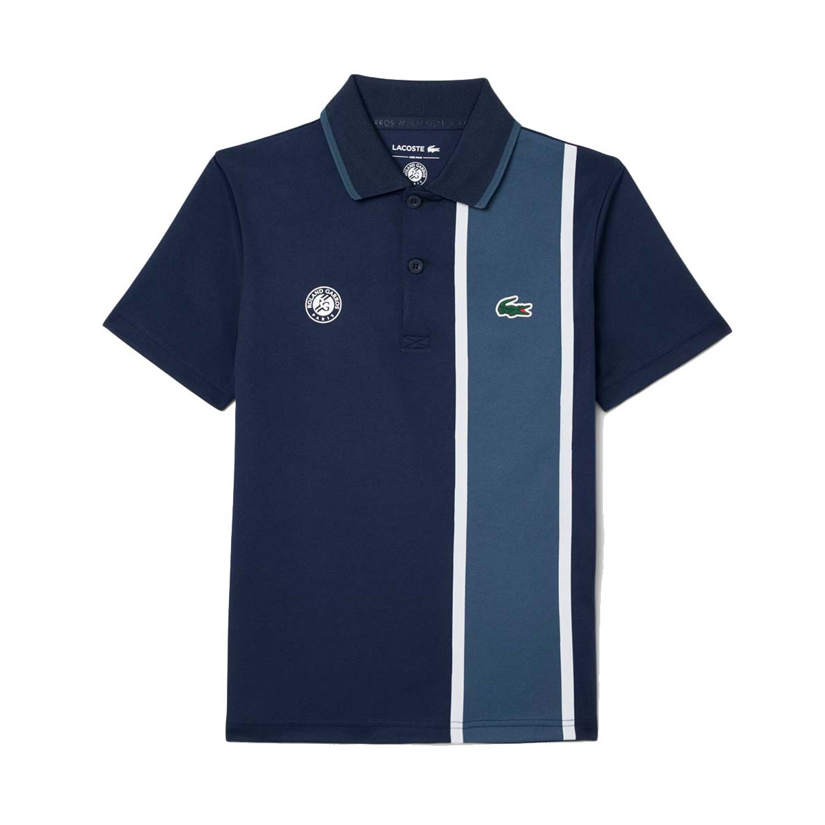 Polo Lacoste Sport Roland Garros Junior Navy Blu