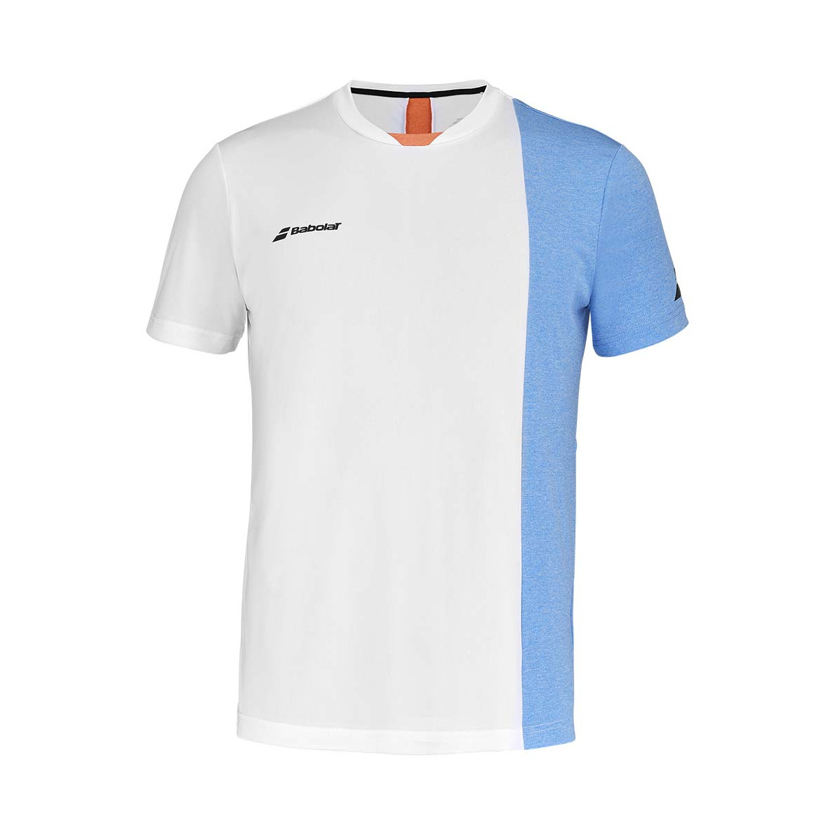T-Shirt Babolat Play Crew Neck Junior Bianco / Blu