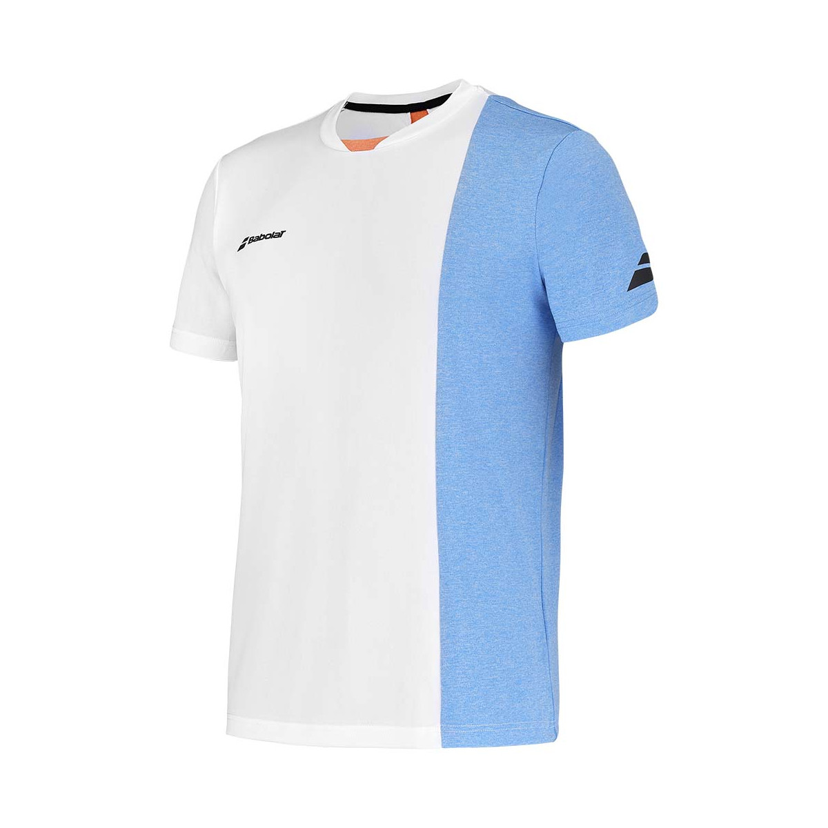 T-Shirt Babolat Play Crew Neck Junior Bianco / Blu