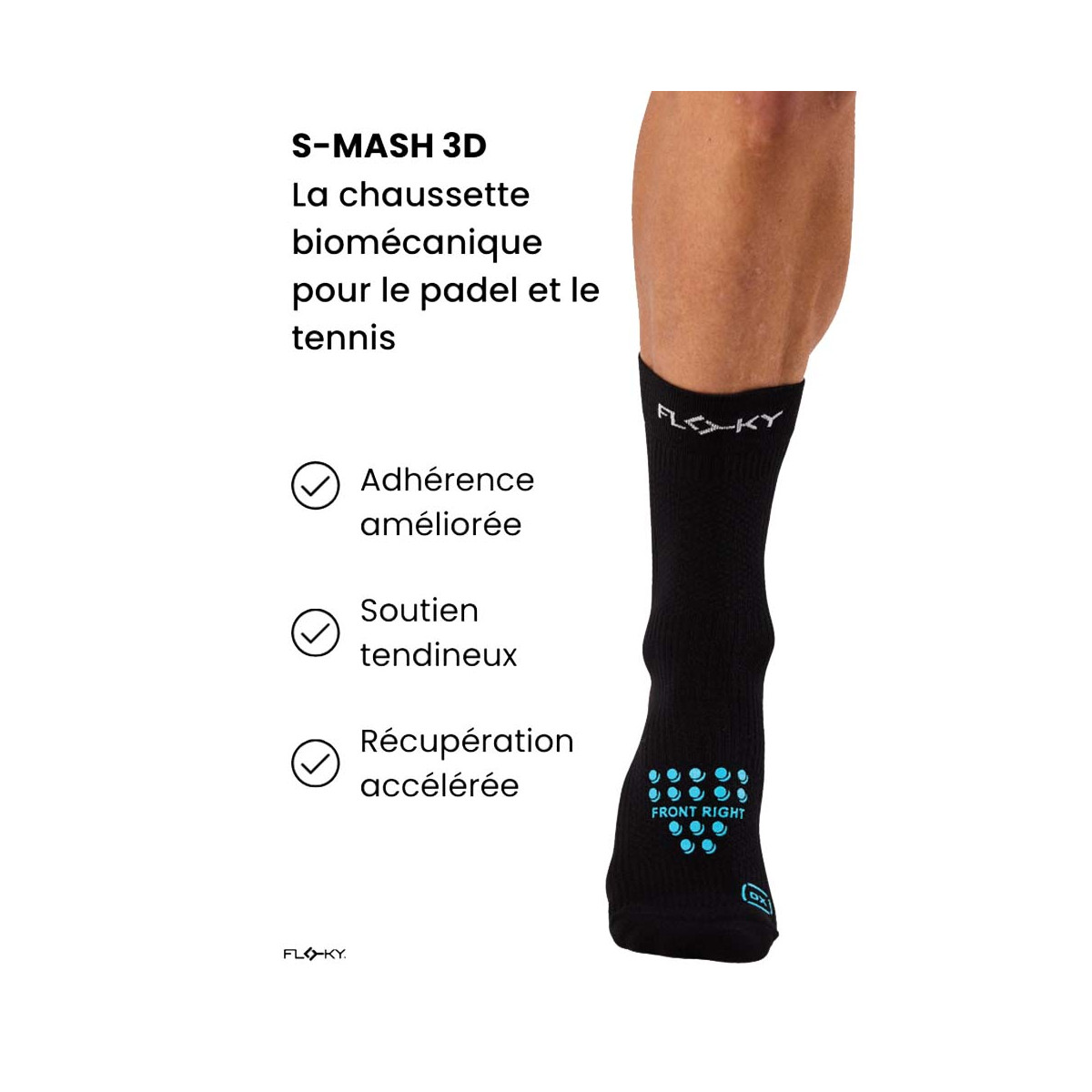 Calzini a compressione Floky S-MASH 3D Nero