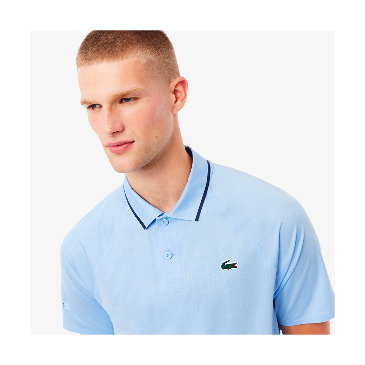 Polo Lacoste Tennis Novak Djokovic In Campo Nero