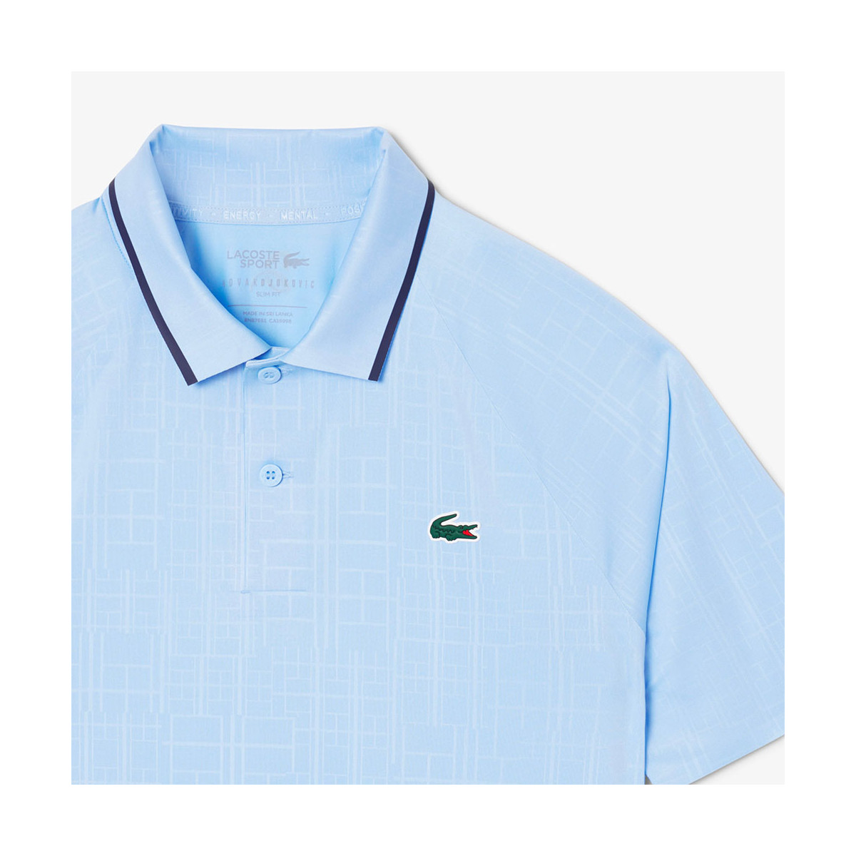 Polo Lacoste Tennis Novak Djokovic In Campo Nero