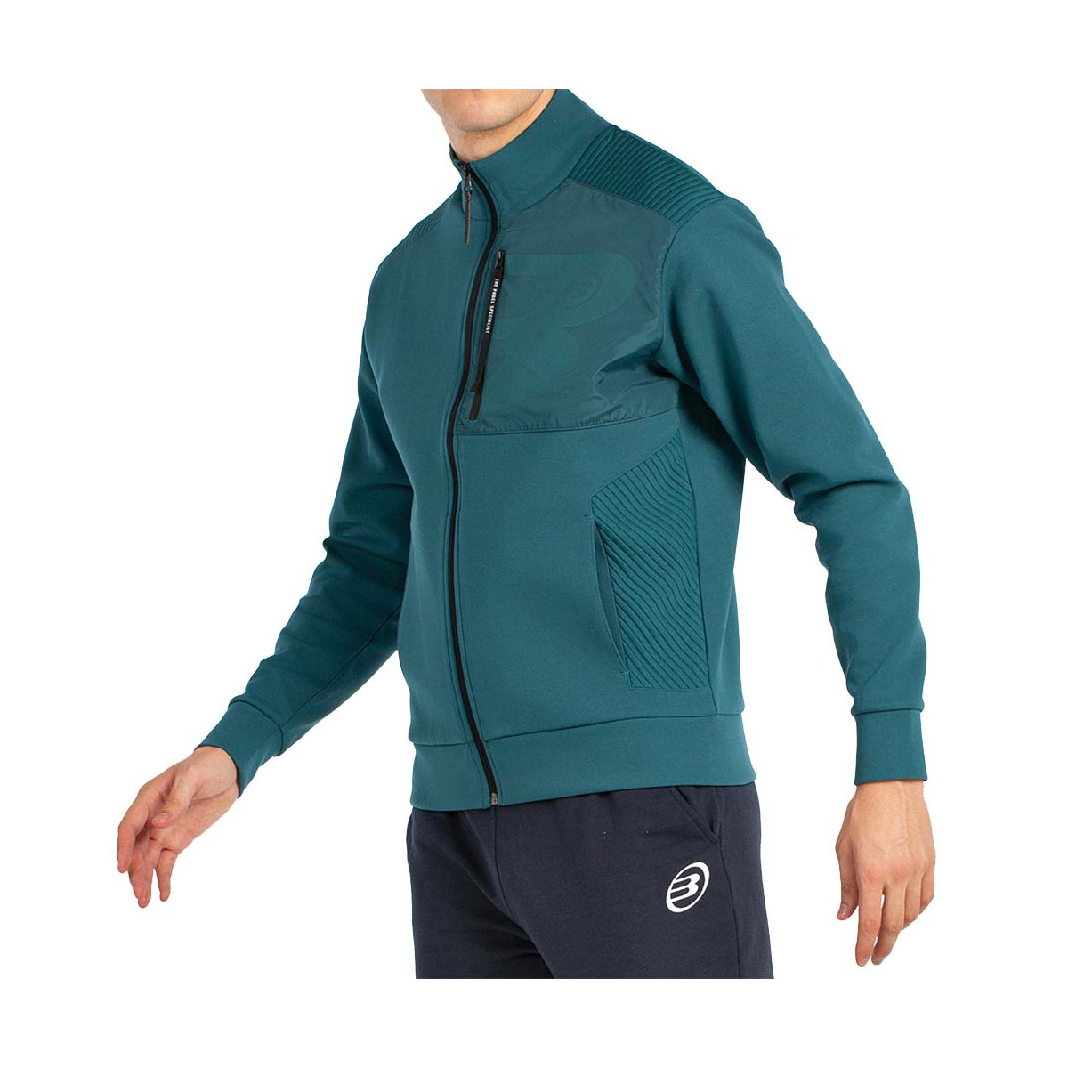 Felpa Bullpadel Binee Verde Scuro