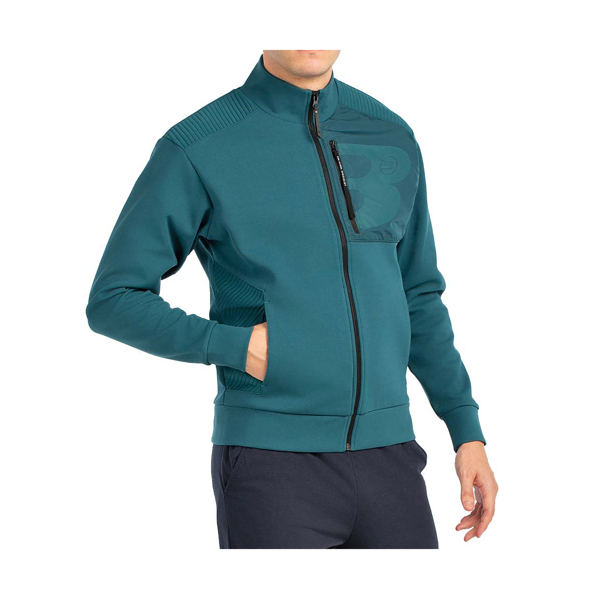 Felpa Bullpadel Binee Verde Scuro