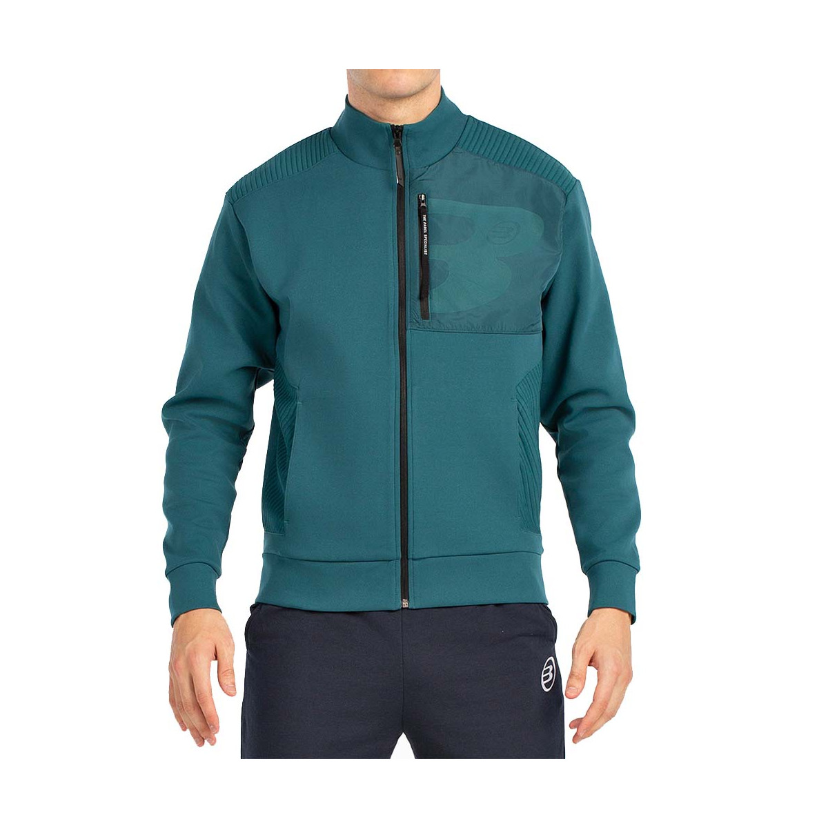 Felpa Bullpadel Binee Verde Scuro