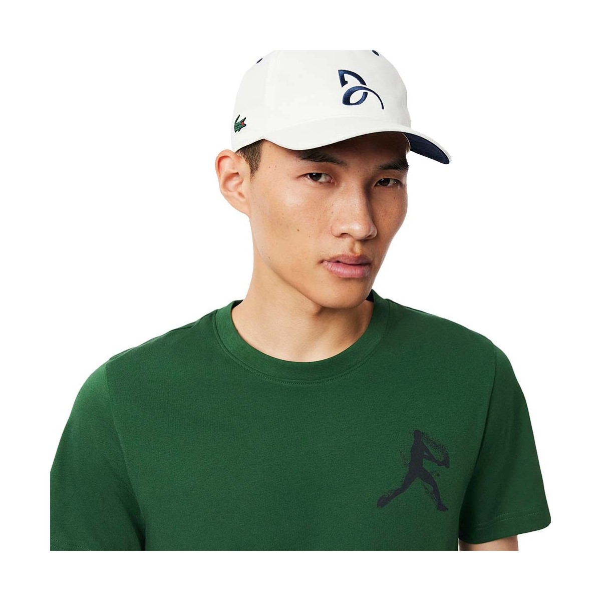 Pacco T-Shirt + Cappellino Lacoste Tennis x Novak Djokovic Grigio M&eacute;lange / Bianco