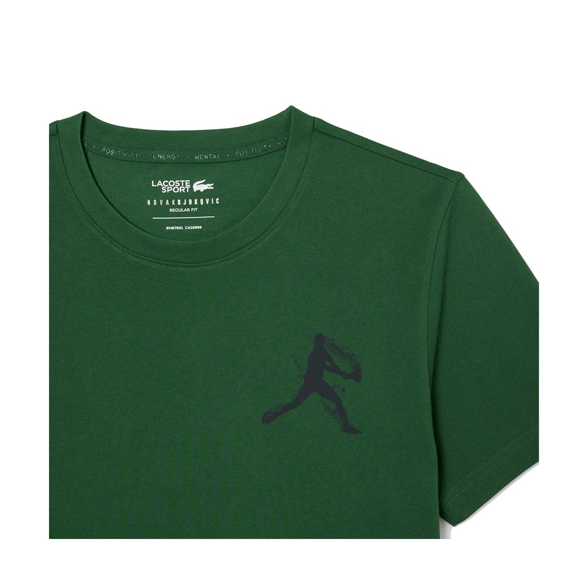 Pacco T-Shirt + Cappellino Lacoste Tennis x Novak Djokovic Grigio M&eacute;lange / Bianco