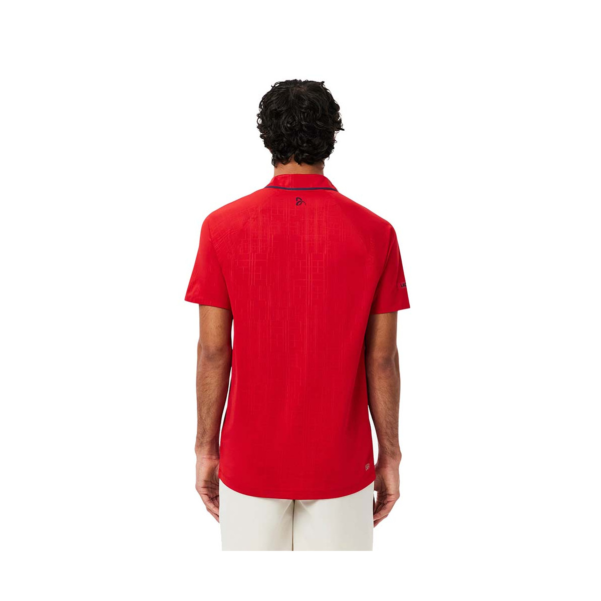 Polo Lacoste Tennis Novak Djokovic On Court Rosso