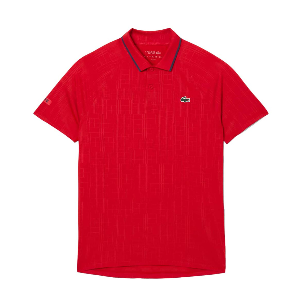 Polo Lacoste Tennis Novak Djokovic On Court Rosso
