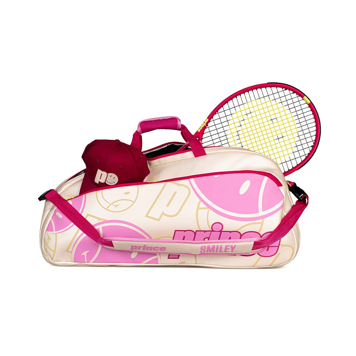 Borsa da tennis Prince x Smiley Tour 6R verde