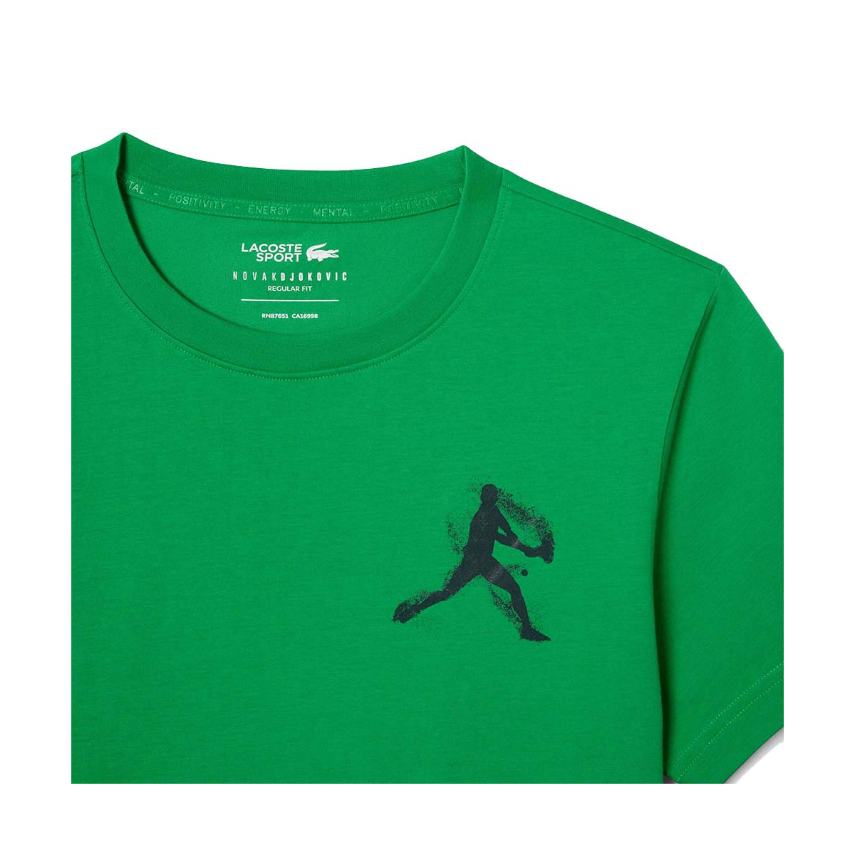 Pacco T-Shirt + Cappellino Lacoste Tennis x Novak Djokovic Verde
