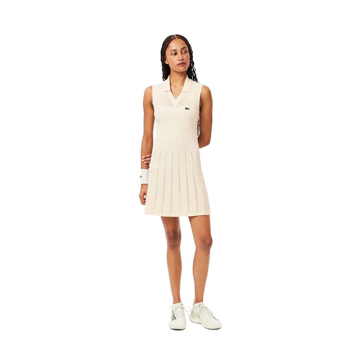Robe Lacoste Tennis Stretch Donna Nero