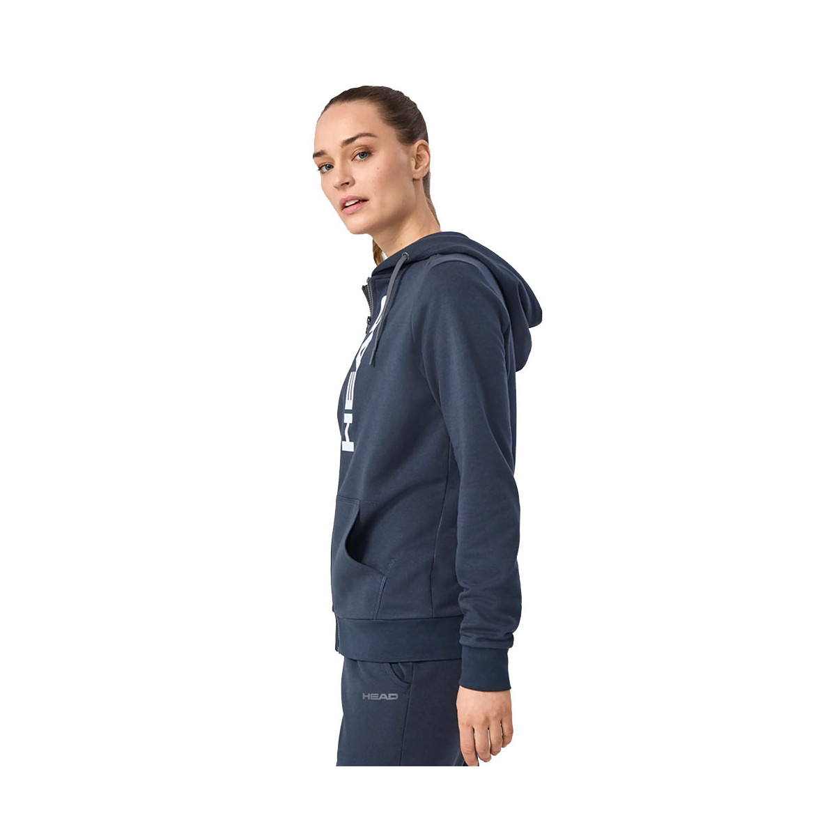 Felpa con cappuccio Head Club Original Donna Blu marino