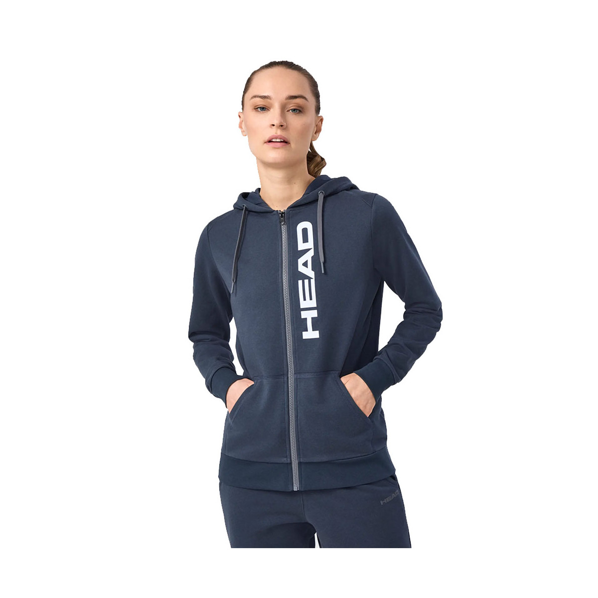 Felpa con cappuccio Head Club Original Donna Blu marino