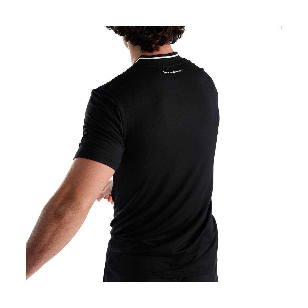 Polo Mouratoglou Mandarin Collar Nero