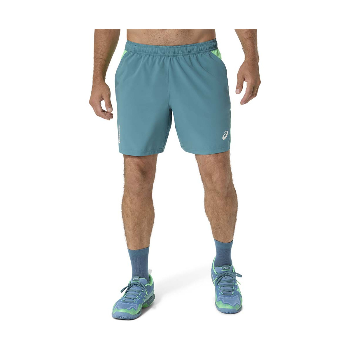 Pantaloncini Asics Padel Court Crema / Verde