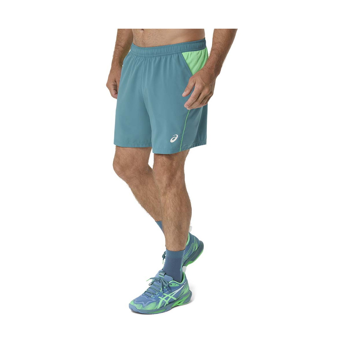 Pantaloncini Asics Padel Court Crema / Verde