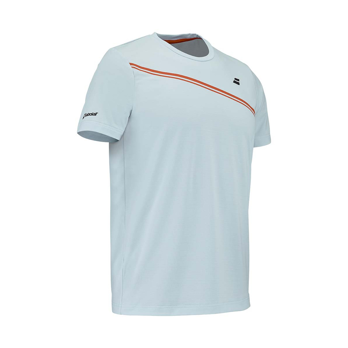 T-Shirt Babolat Play Crew Neck Junior Bianco / Blu