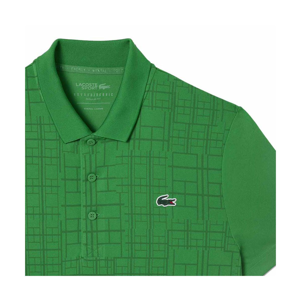 Polo Lacoste Tennis Novak Djokovic Nero