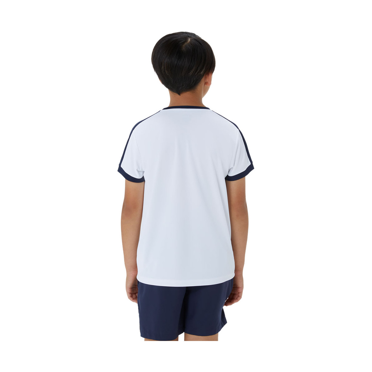T-Shirt Asics Ragazzo Crema / Blu