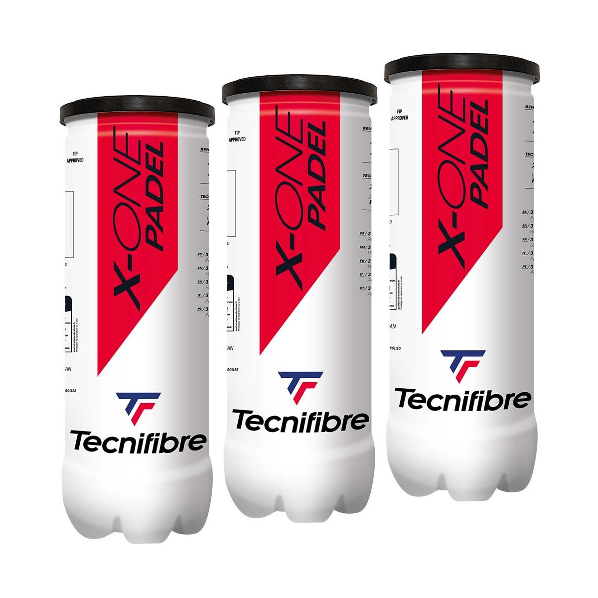 Tripack Tecnifibre X-One Padel (3 tubi da 3 palline)