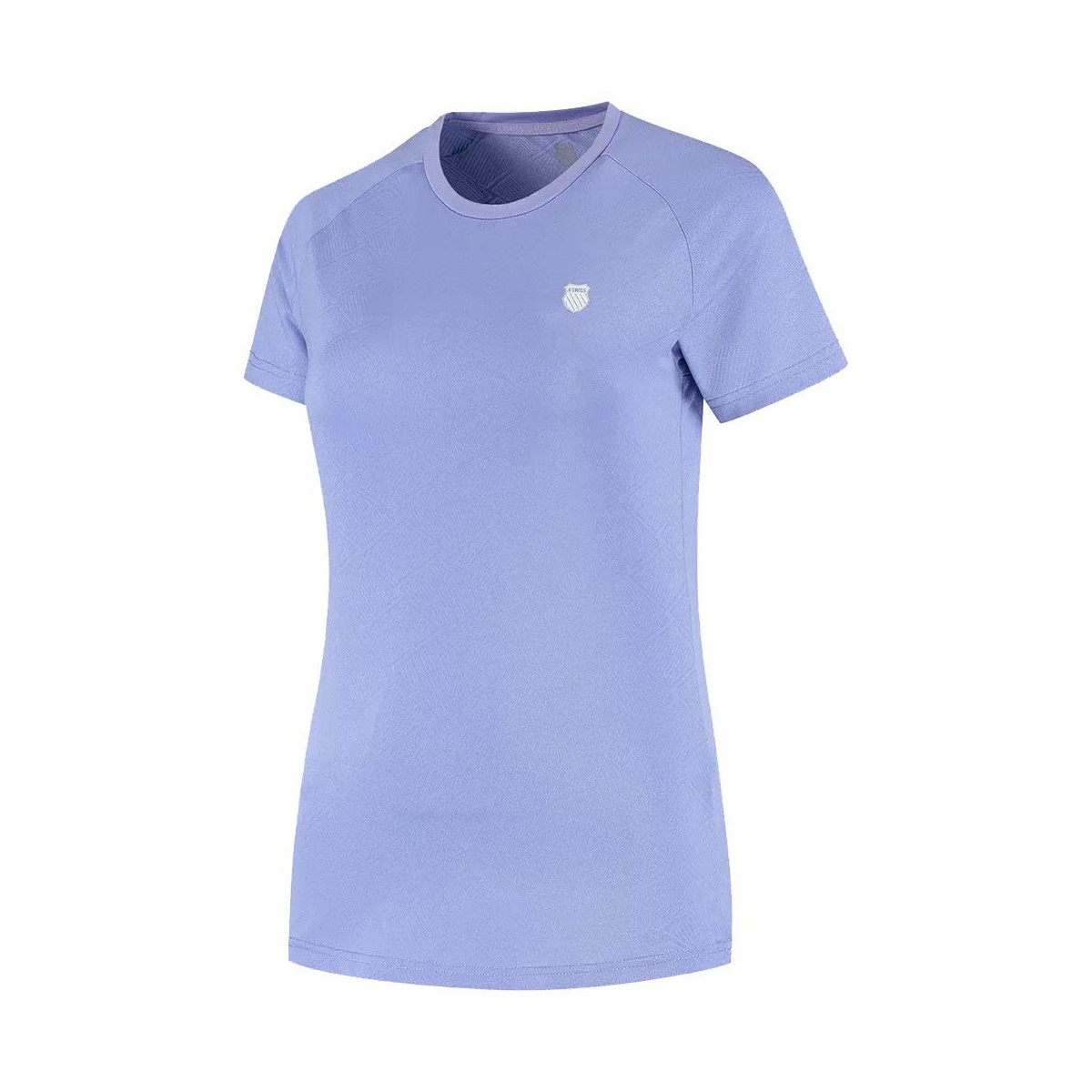T-shirt K-Swiss Hypercourt Crew Tee Jacquard Donna Viola