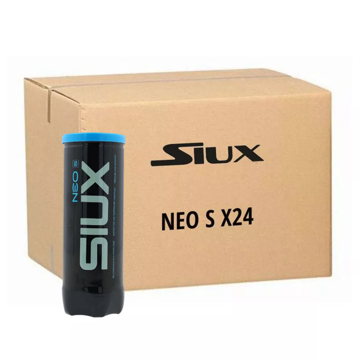 Scatola da 24 tubi da 3 palline Siux Neo S