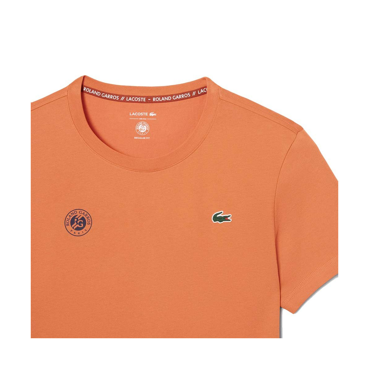 T-Shirt Lacoste Tennis Roland Garros Arancione