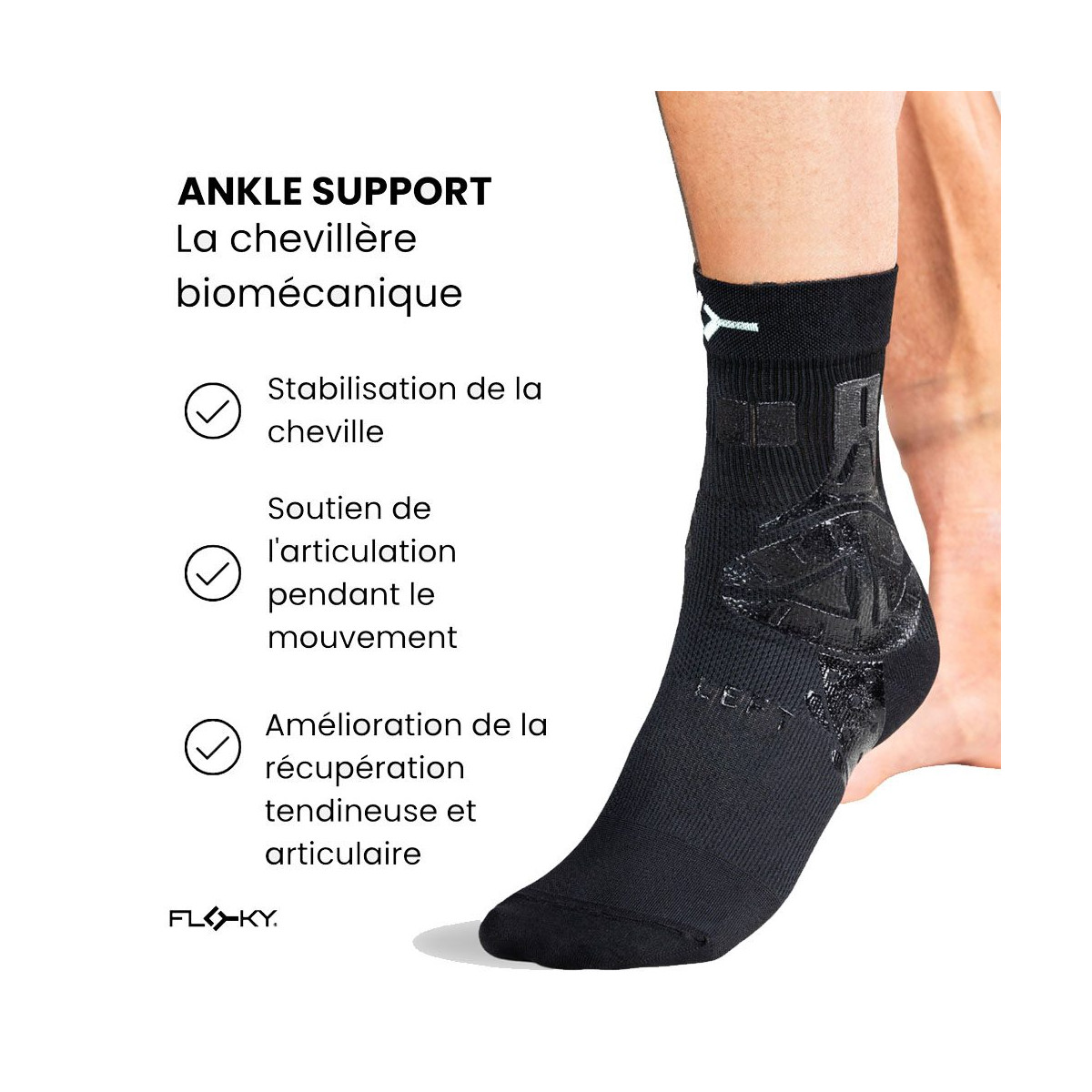 Cavigliera Floky Ankle Support Destra Nera